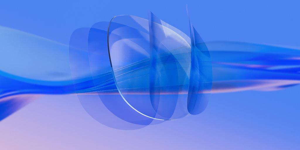 Zeiss glazen waar licht doorheen gaat