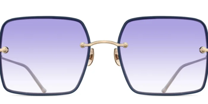 Matsuda M5005 Brushed Gold Caf&eacute; Blue Gradient